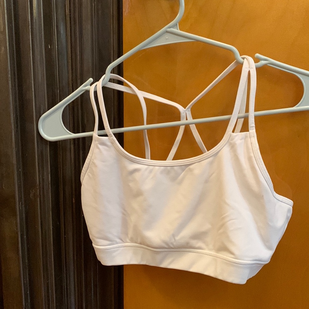 White Sports Bra